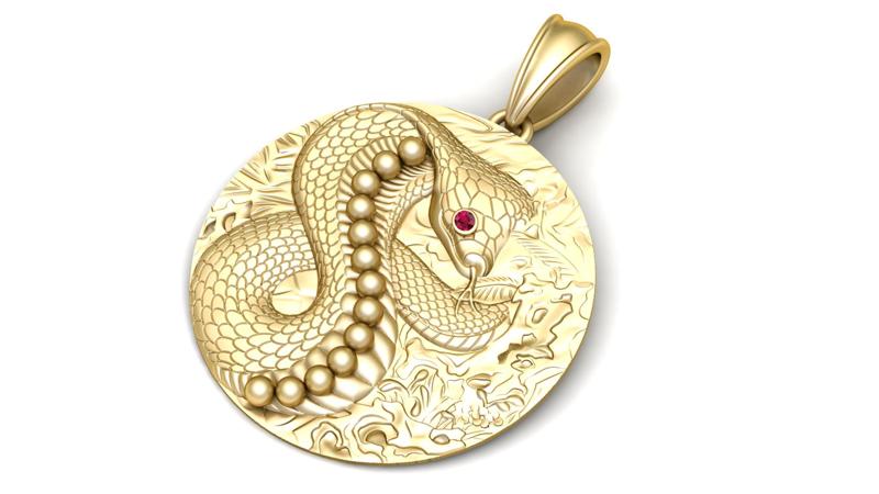 power symbol pendant 3D printable model