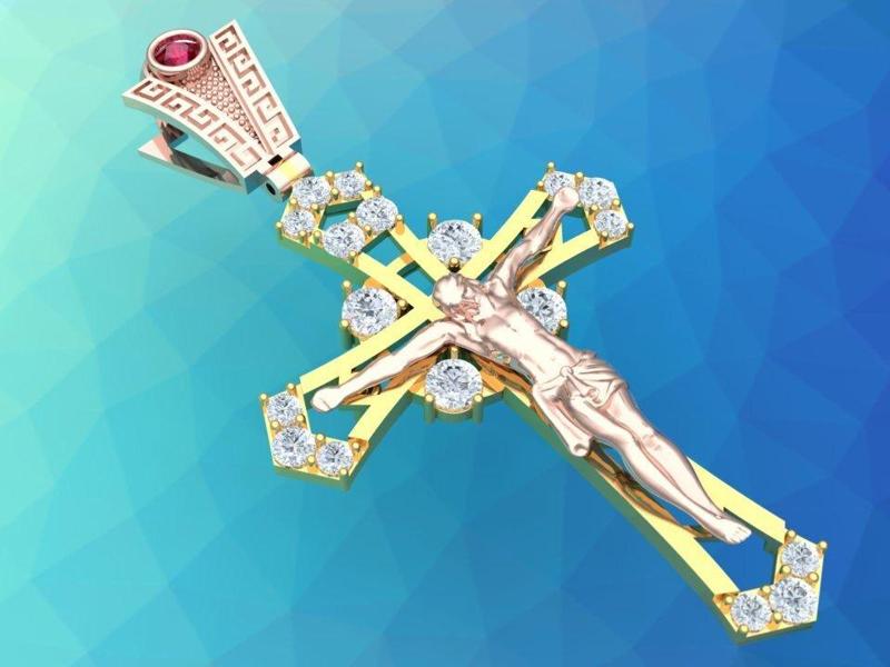 Jesus pendant -  Cross  Pendant  - God Pendant