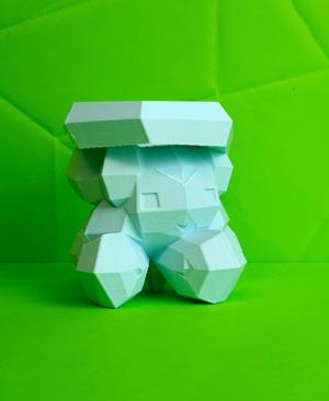 Castform Snowy Low Poly Pokemon