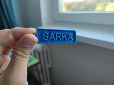 Jmenovka ŠÁRKA
