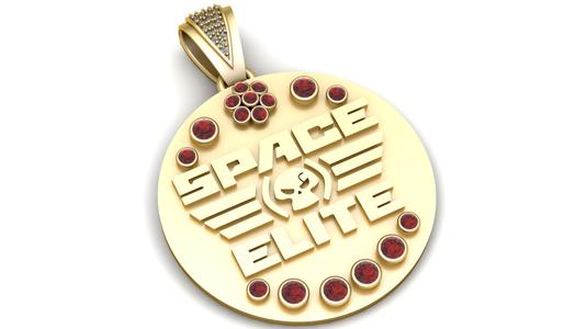 Space elite pendant 3d printable model