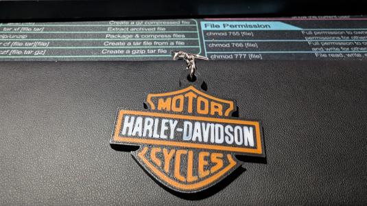 Harley Davidson key chain double sides