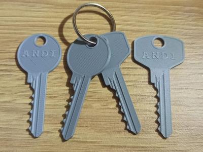 Realistic toy keys