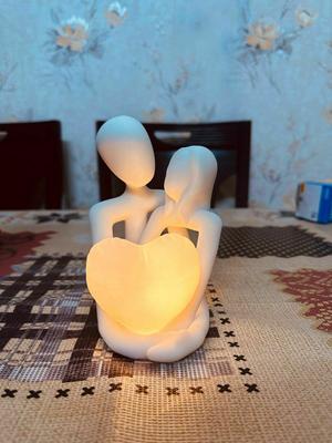 Valentine Couple Heart Lamp