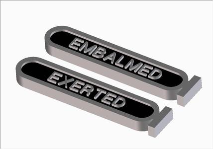 MTG Amonkhet Token - Embalmed \ Exerted Single