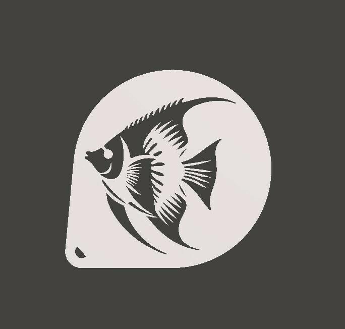 2 Angelfish Stencils