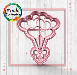 Cut heart balloons