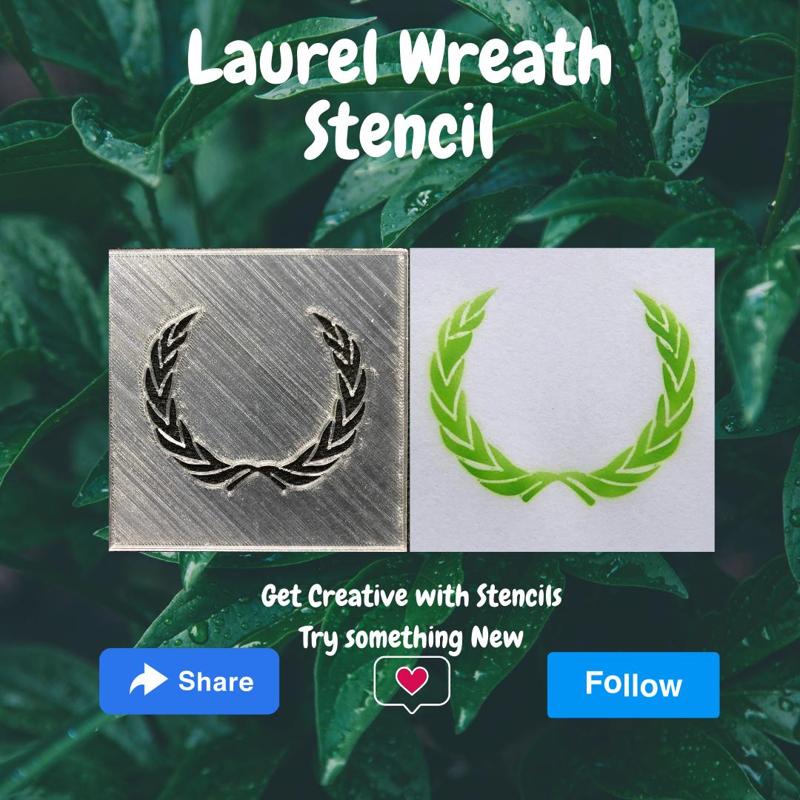 Laurel Wreath Stencil