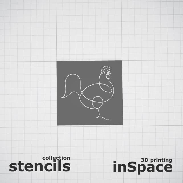 Stencil - Picasso - Cock 2