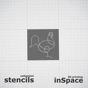 Stencil - Picasso - Cock 2