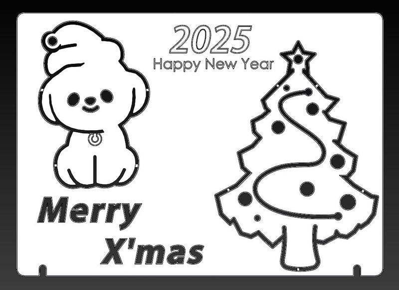 CHRISTMAS CARD & CHRISTMAS CARD HOLDER