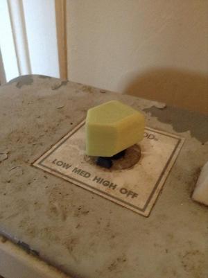 Replacement fan knob