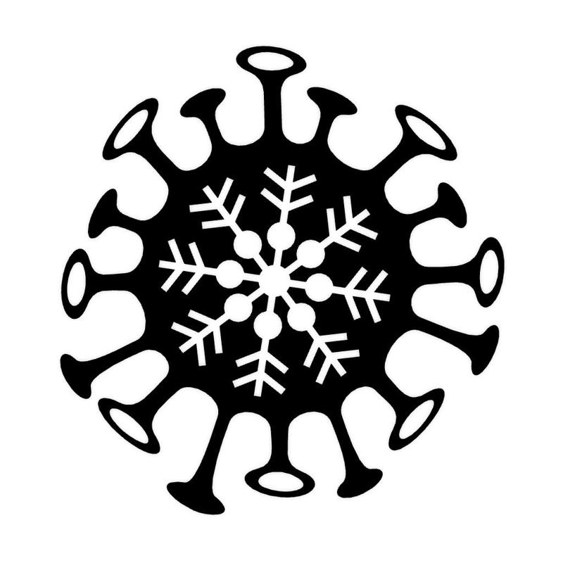 Corona Snowflakes Art