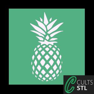 Stencil Abacaxi Frutas - 10x10cm