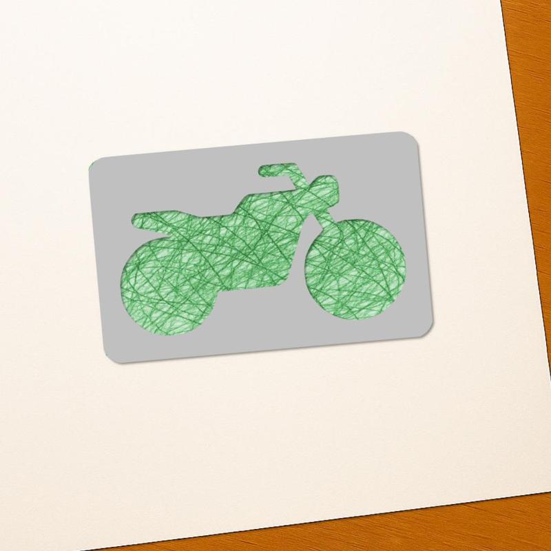 Motorbike Drawing Stencils – 3D Printable Tools for Artists