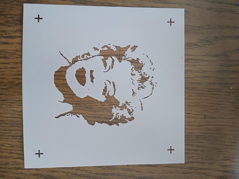 Marilyn Monroe Template Paint AIrbrush Stencil