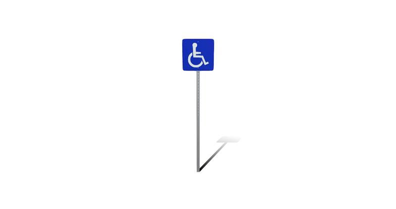 Handicapped Parking Traffic Sign Board