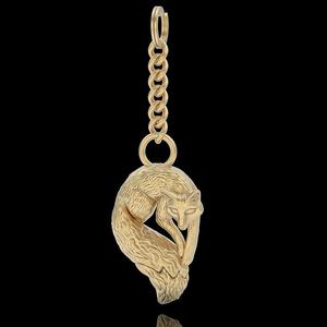 Key holder chain printable 3D model fox