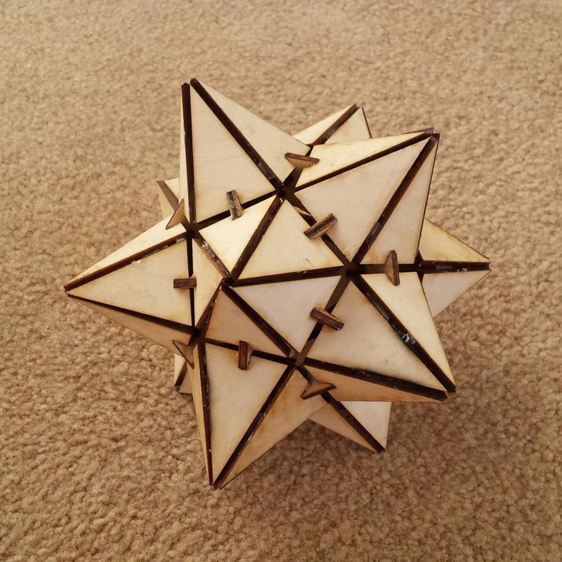 Small Stellated Dodecahedron - Laser Cut