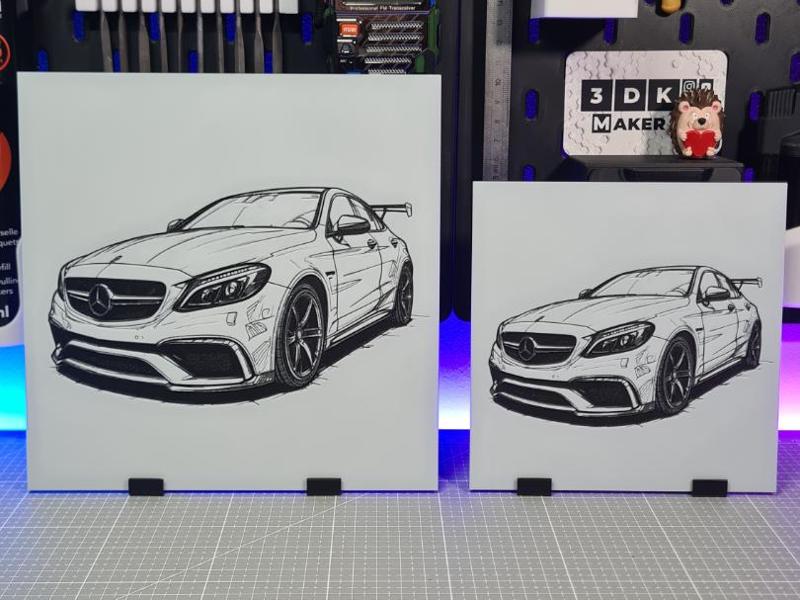 Mercedes C63S - Hueforge - 3 Colors