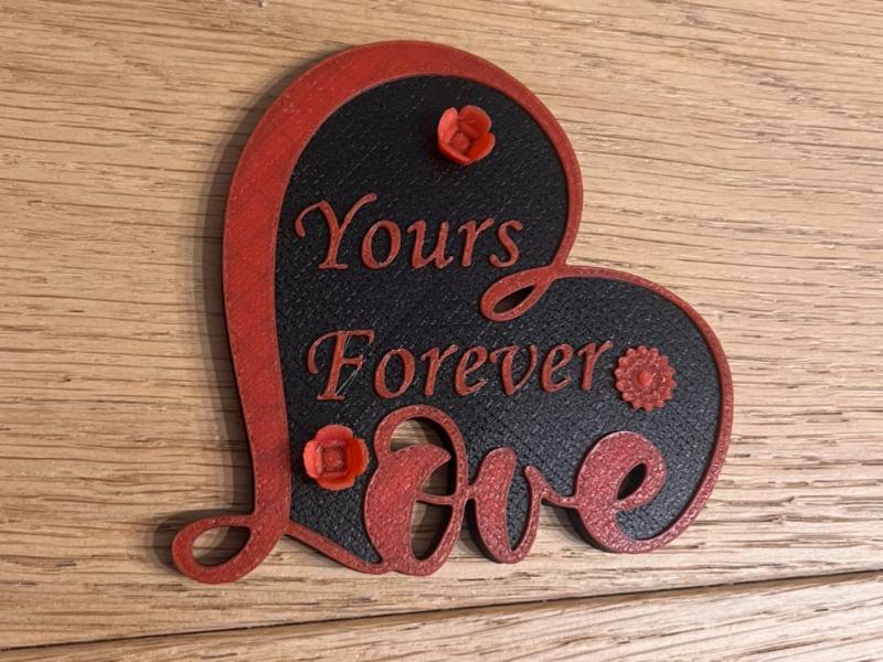 Yours Forever Standing Heart