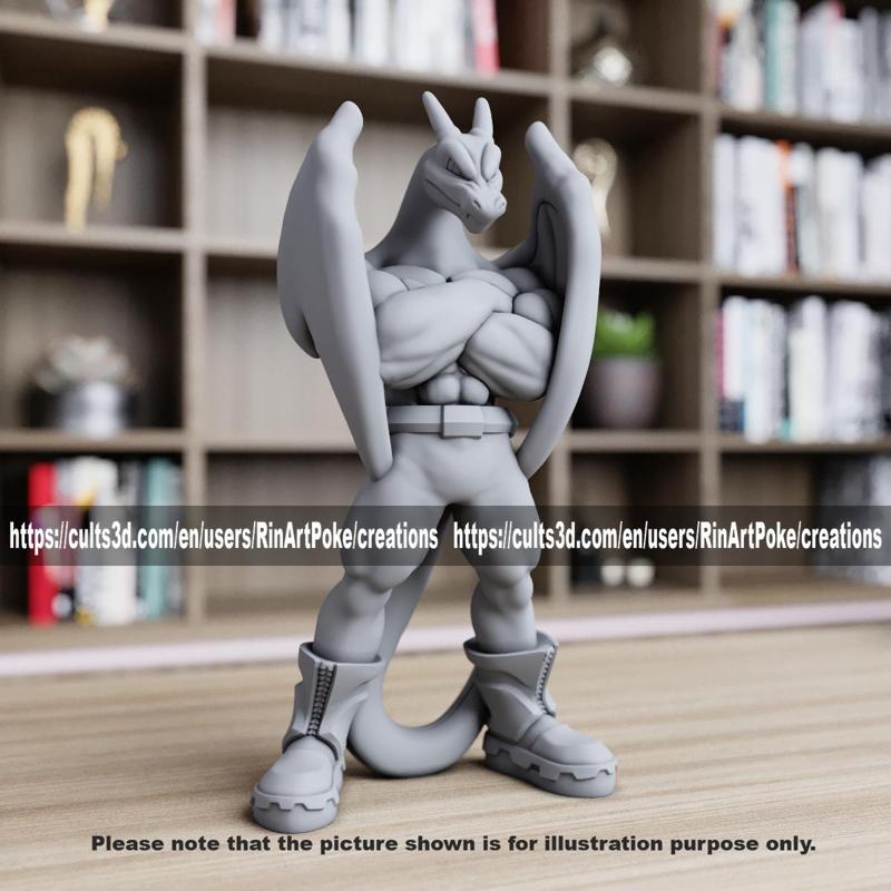 Muscular Charizard from Pokemon