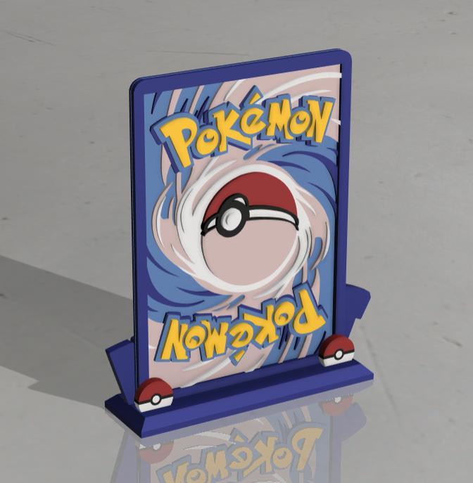 3D Pokémon Card Display – Iconic Card Back