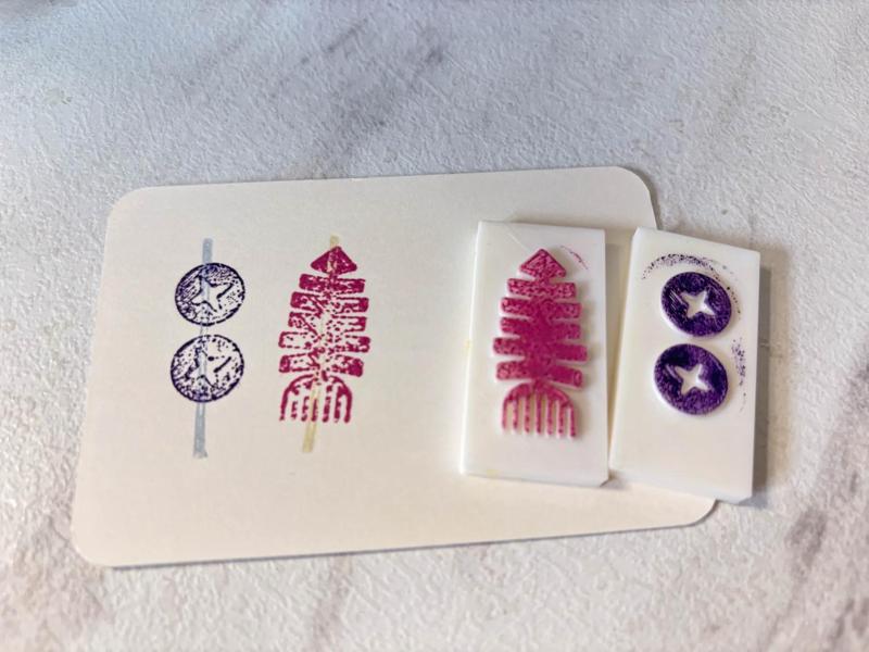 "Grilling Skewers" stamp (9 foods: Shiitake mushrooms, Squid, Meat skewers...)