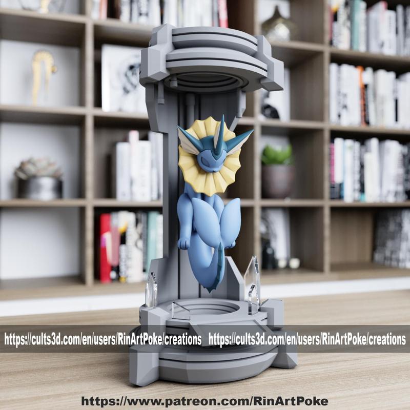 Vaporeon in the lab from pokemon