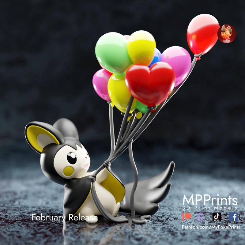 Bansky Emolga - presupported and multimaterial