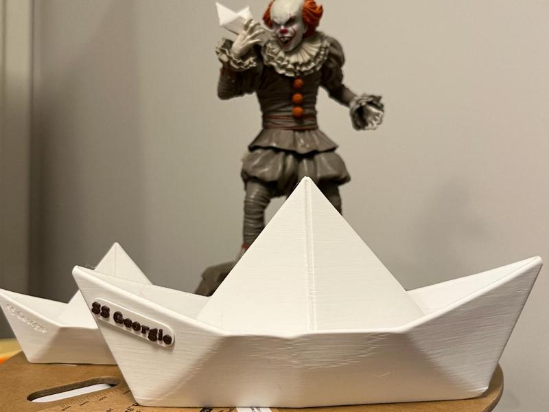 SS Georgie Paper Boat - Pennywise IT Movie