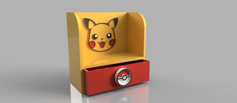 Cajonera repisa Pikachu