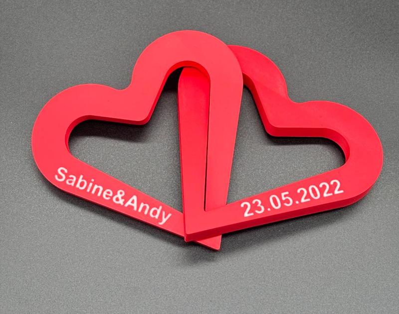 Intertwined Valentine's Hearts