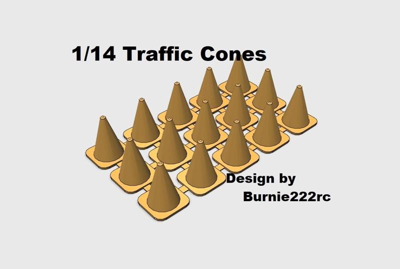 1/14 Traffic Cones - mass production