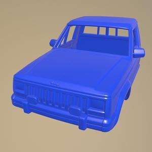 JEEP COMANCHE 1984 PRINTABLE CAR FRONT BODY