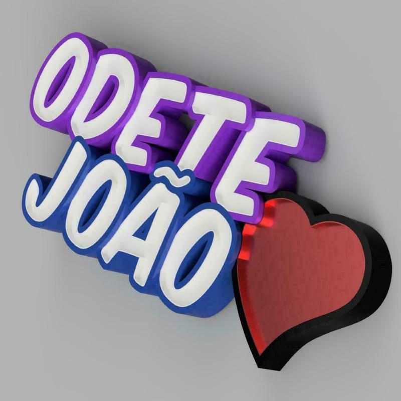 NAMELED ODETE(LOVE)JOÃO - LED LAMP WITH NAME