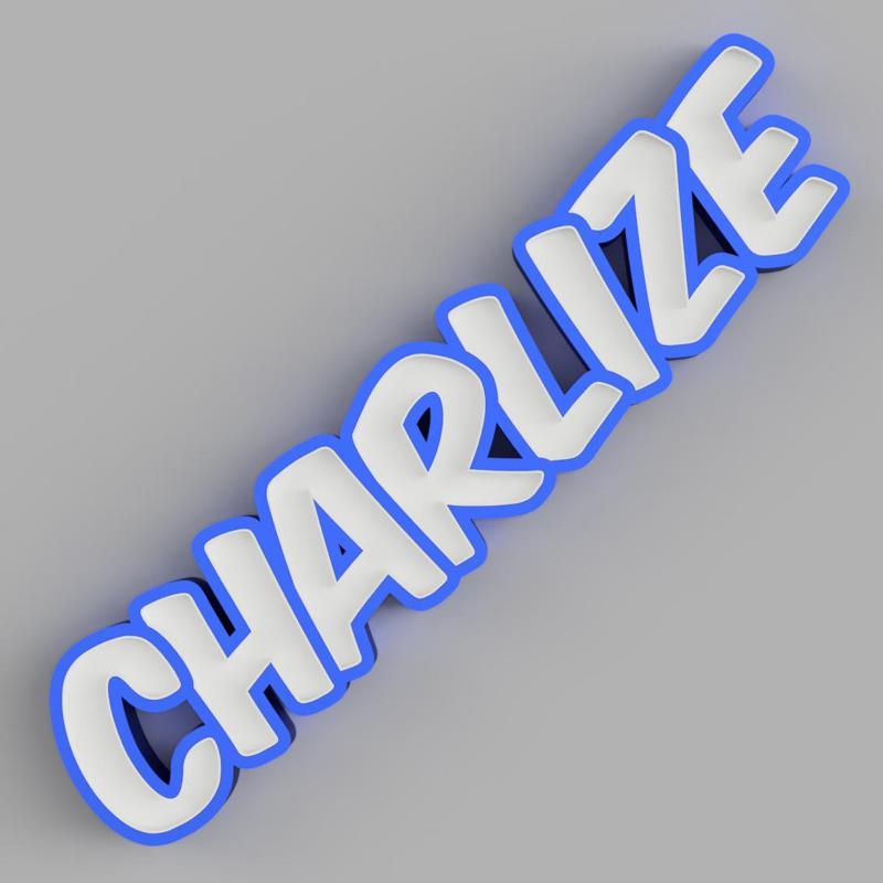 NAMELED CHARLIZE - LED LAMP WITH NAME