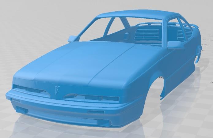 Pontiac Sunbird GT Coupe 1986 Printable Body Car