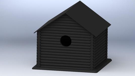 Log Cabin Birdhouse