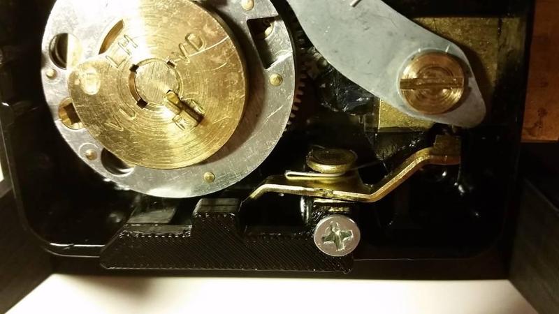 S&G safe relocker latch retraction bracket