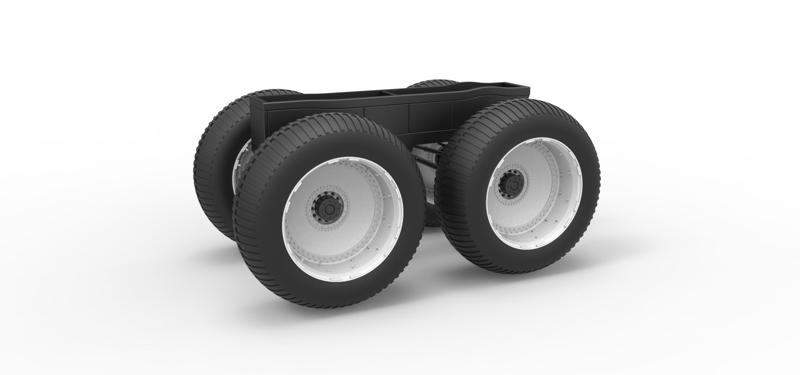 Diecast Chassis of vintage monster truck Scale 1:25