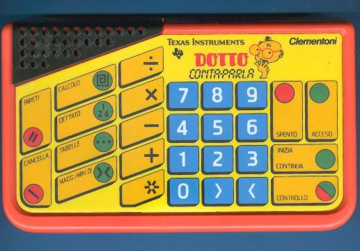 Texas Instruments Dotto Conta Parla -Battery Cover