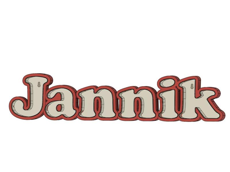LED Name Lamp Jannik