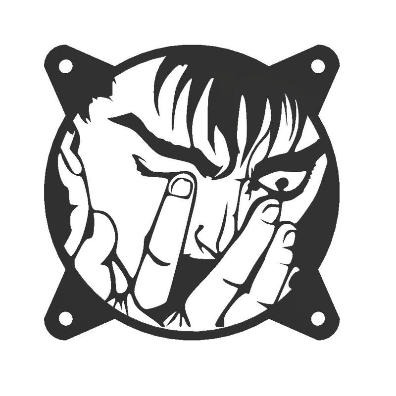 FAN COVER BERSERK GUTS CUBIERTA DE VENTILADOR FAN GRILL 120MM