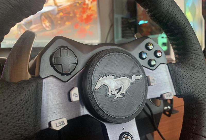 Mustang Logo Center Cap for Logitech G920/G29/G27 steering wheel