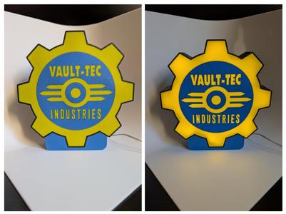 Light Box Vault-Tec Fallout