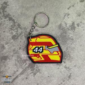 FERRARI FORMULA 1 LEWIS HAMILTON #44 HELMET KEYCHAIN