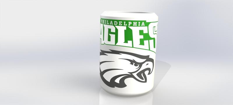 Philadelphia Eagles drink Cozie/Coozie *MULTICOLOR*