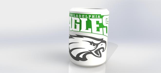 Philadelphia Eagles drink Cozie/Coozie *MULTICOLOR*