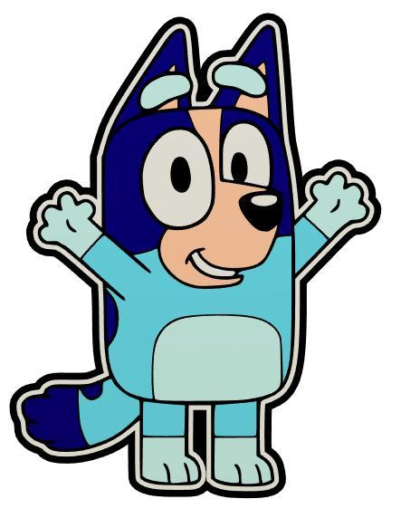 Bluey the dog - led light and plaque